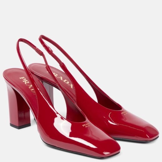 Gucci Escarpins slingback 85 en cuir verni