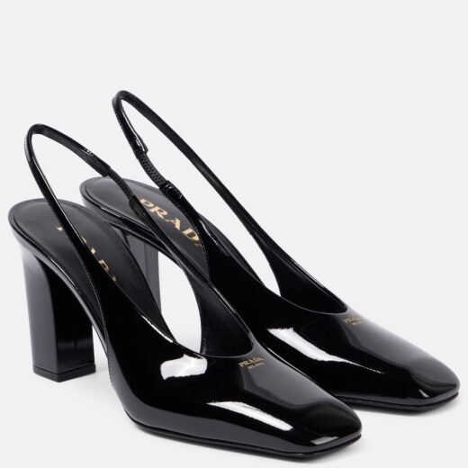Gucci Escarpins slingback 85 en cuir verni