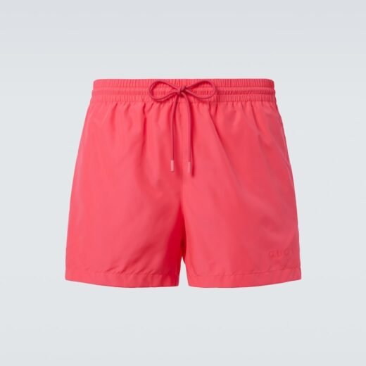 Gucci Short de bain à taille mi-haute