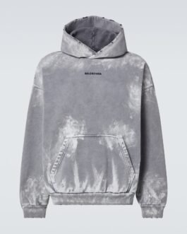 Sweat-shirt à capuche en coton