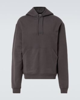 Sweat-shirt à capuche en coton à logo