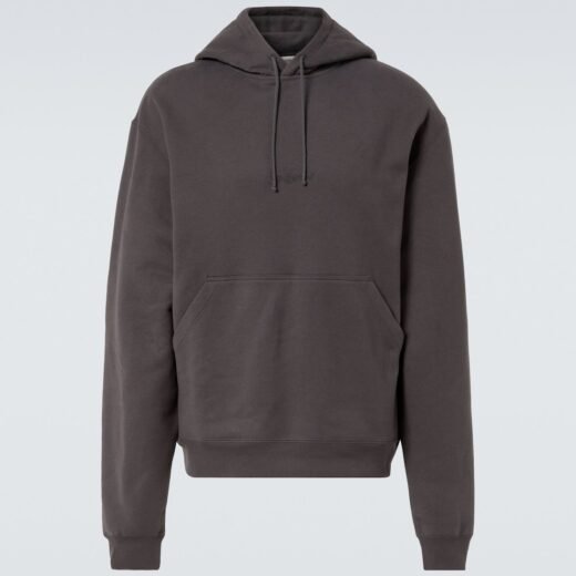Saint Laurent Sweat-shirt à capuche en coton à logo