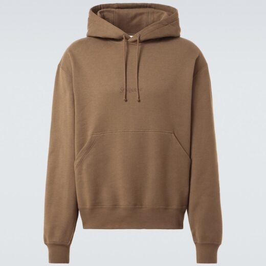 Saint Laurent Sweat-shirt à capuche en coton à logo