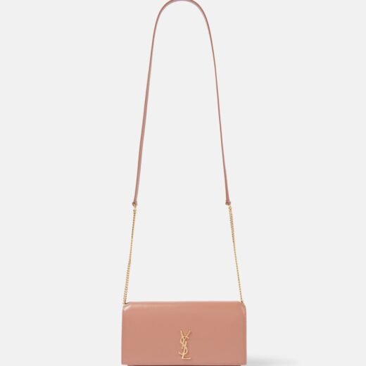 Saint Laurent Pochette pour téléphone Cassandre en cuir