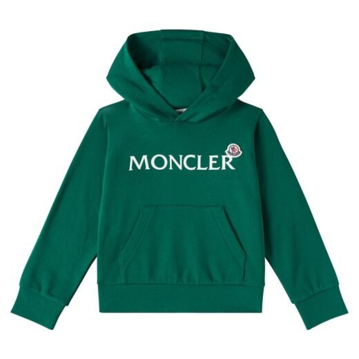 Moncler Sweat-shirt à capuche en coton à logo