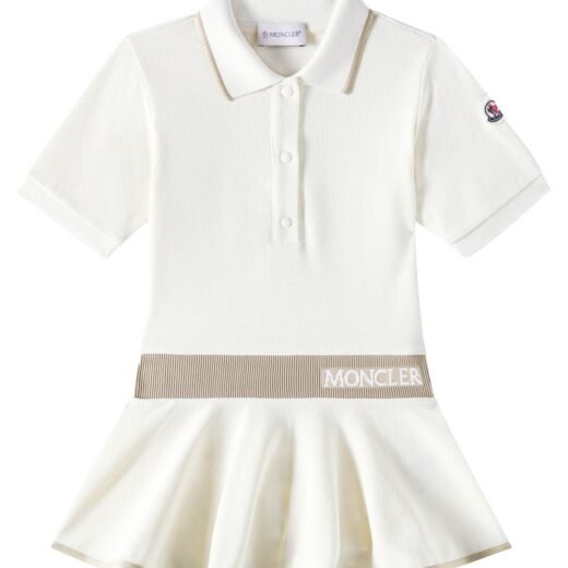 Moncler Robe polo en coton mélangé