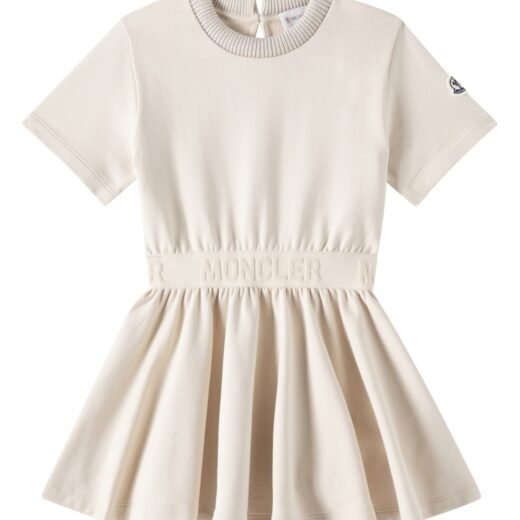 Moncler Robe en coton à logo