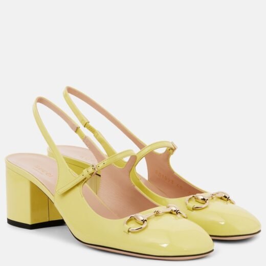 Gucci Escarpins Horsebit 55 en cuir verni