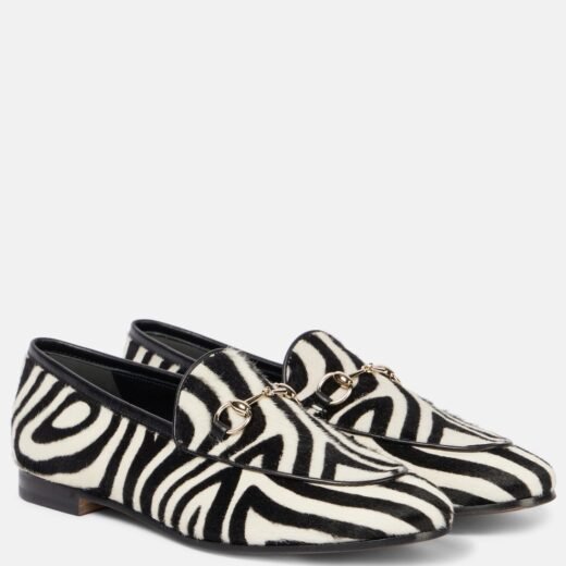 Gucci Mocassins Jordaan Horsebit en cuir façon poulain