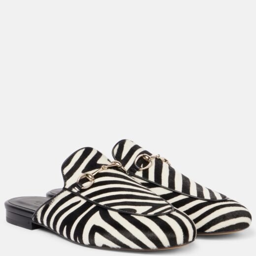 Gucci Mules en cuir façon poulain