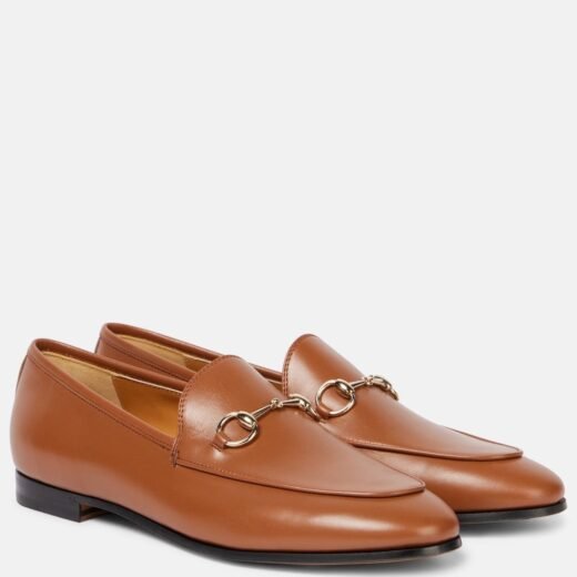 Gucci Mocassins Jordaan Horsebit en cuir