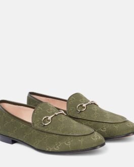 Mocassins Gucci Jordaan GG en toile