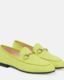 Mocassins Gucci Jordaan GG en toile