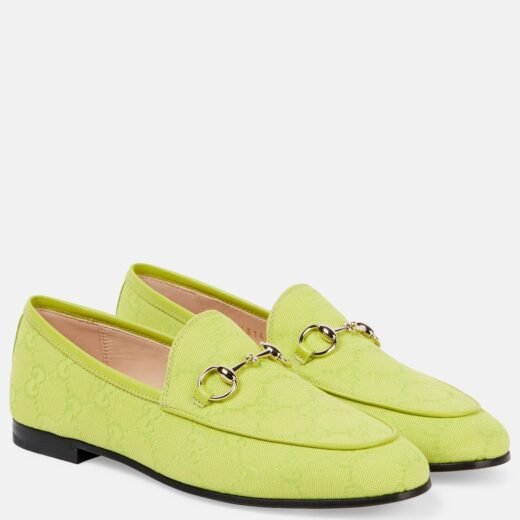 Gucci Mocassins Jordaan GG en toile