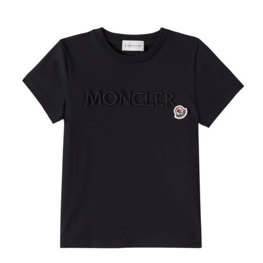 Moncler T-shirt en coton brodé à logo