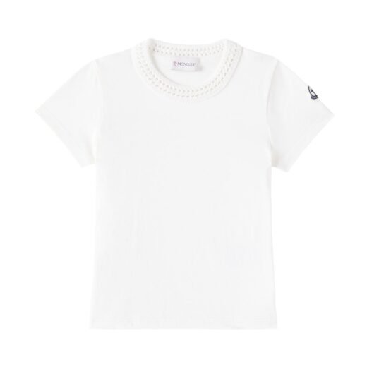 Moncler T-shirt en coton à crochet