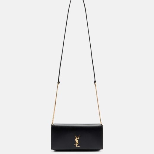 Saint Laurent Pochette pour téléphone Cassandre en cuir