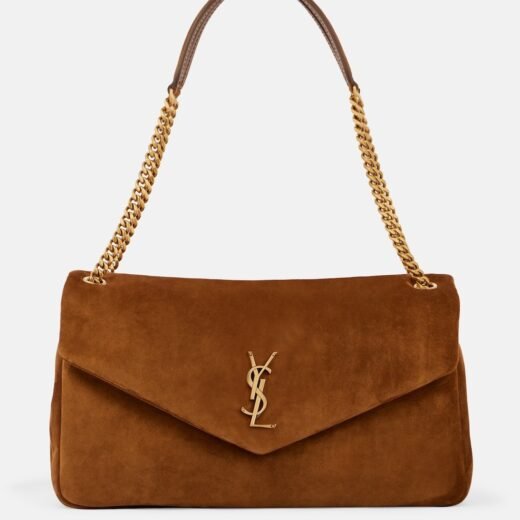 Saint Laurent Sac Calypso Large en daim