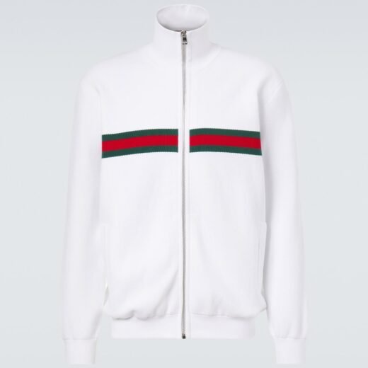 Gucci Veste Web Stripe en coton mélangé