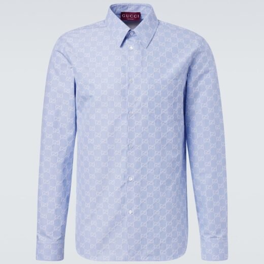 Gucci Chemise GG en coton et soie