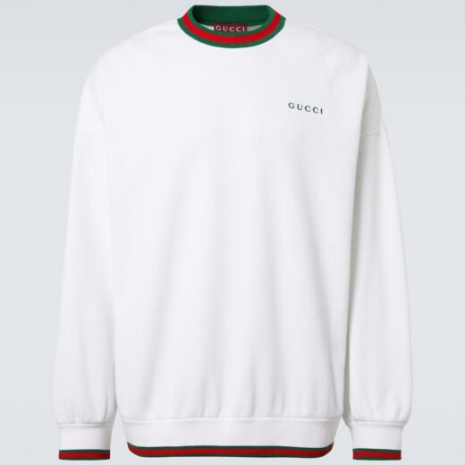 Gucci Sweat-shirt en coton mélangé à logo
