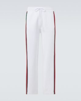 Pantalon Web Stripe en coton mélangé