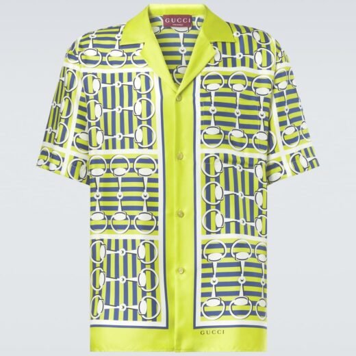 Gucci Chemise Horsebit en soie