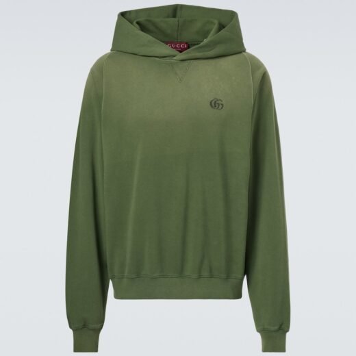 Gucci Sweat-shirt à capuche brodé en coton