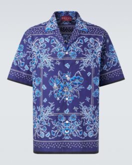 Chemise en coton à fleurs