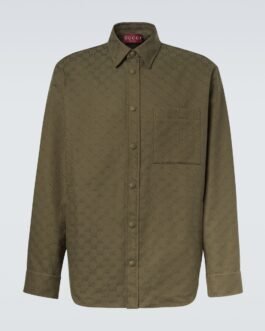 Chemise GG Canvas en coton mélangé