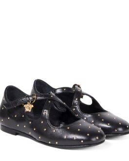 Ballerines Medusa en cuir à ornements