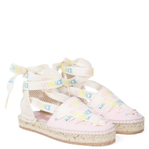 Versace Espadrilles en toile à logo