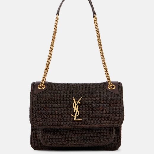 Saint Laurent Sac Niki Medium en raphia