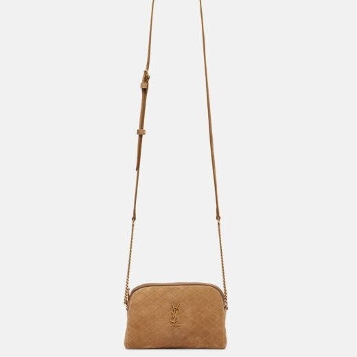 Saint Laurent Sac à bandoulière Gaby matelassé en daim