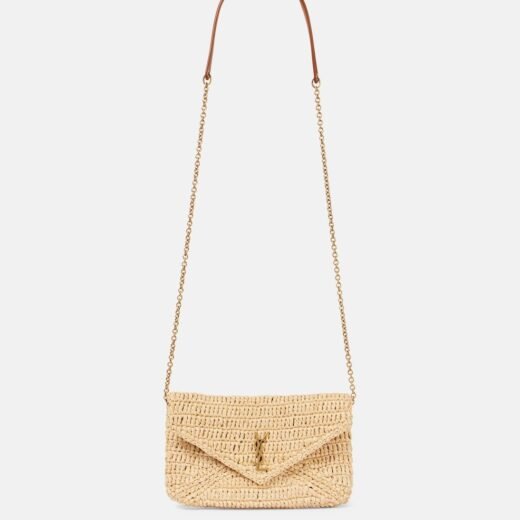 Saint Laurent Sac Cassandre Mini en raphia