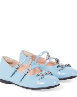 Ballerines Horsebit en cuir verni