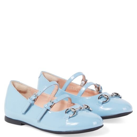 Gucci Ballerines Horsebit en cuir verni