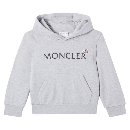 Moncler Sweat-shirt à capuche en coton à logo