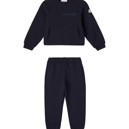 Moncler Ensemble de survêtement en coton à logo
