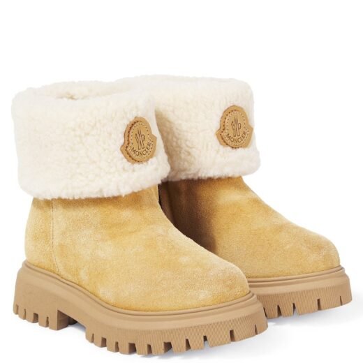 Moncler Bottines Petit Aurea en daim