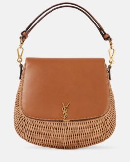 Sac Voltaire en cuir et osier