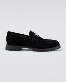 Mocassins Horsebit en daim