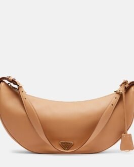 Sac Prada Demi-Lune Large en cuir