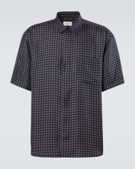 Chemise imprimée en soie