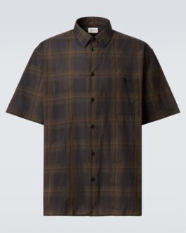 Chemise en coton à carreaux