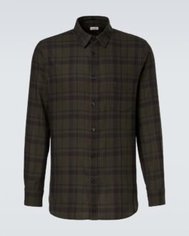 Chemise Cassandre en coton à carreaux