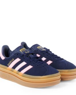 Baskets Gazelle Bold en daim et cuir