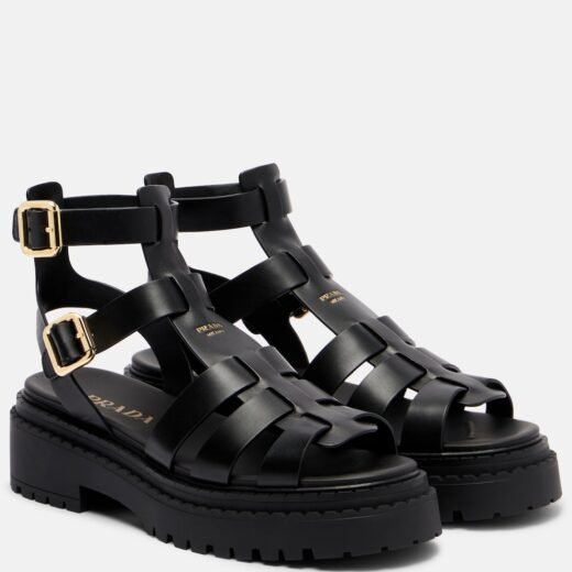Prada Sandales en cuir