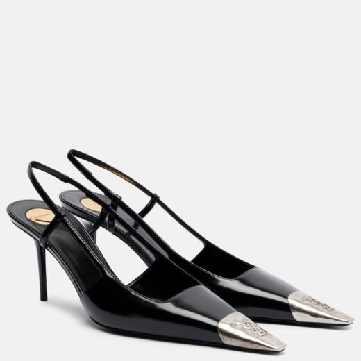 Saint Laurent Escarpins Jeanne 75 en cuir