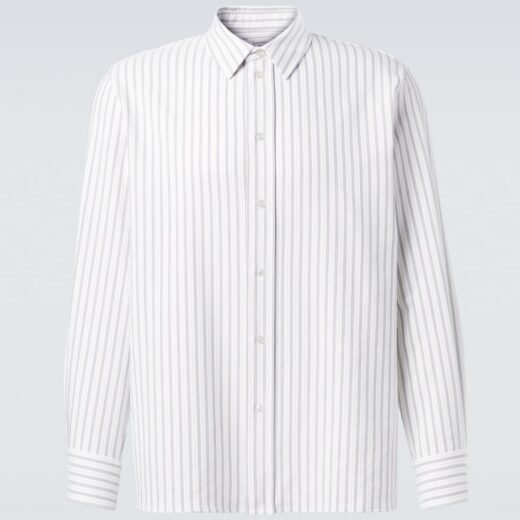 Saint Laurent Chemise Cassandre rayée en coton